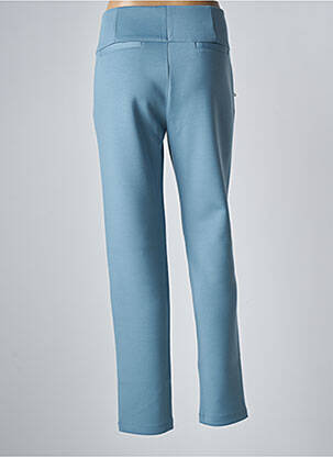 Pantalon chino tissage popeline taille normale bleu PAZ TORRAS femme