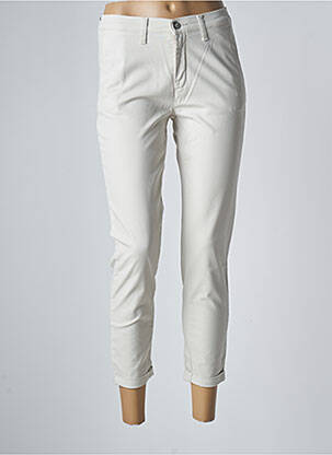 Pantalon 7/8 stretch taille normale beige LCDN femme