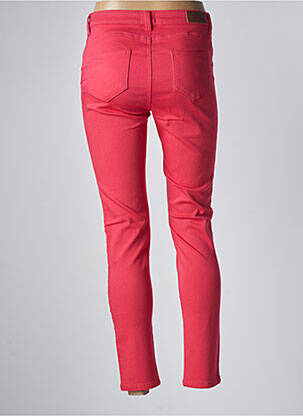 Pantalon slim tissage popeline taille normale rouge C'EST BEAU LA VIE femme
