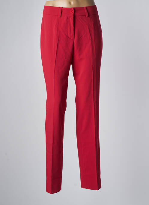 Pantalon chino rouge LCDN pour femme