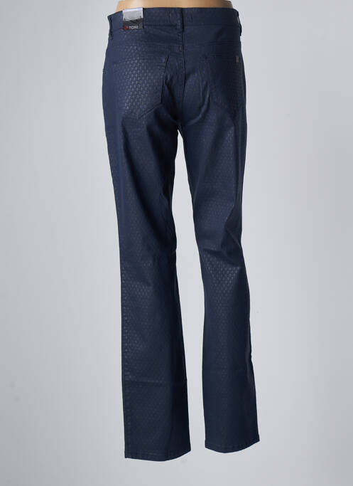 Pantalon droit bleu TONI pour femme