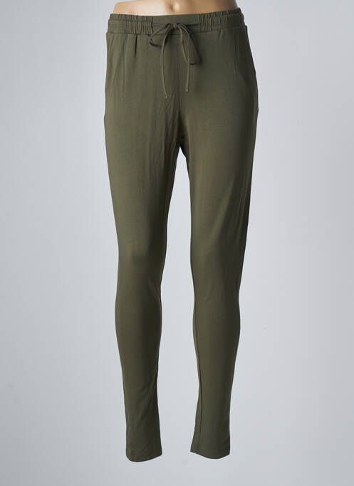 Pantalon slim vert KAFFE pour femme