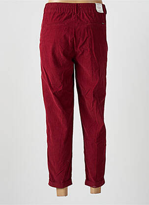 Pantalon 7/8 taille haute taille haute rouge KANOPE femme