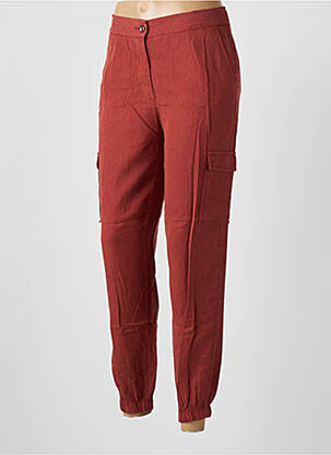 Pantalon cargo poches taille normale orange LCDN femme