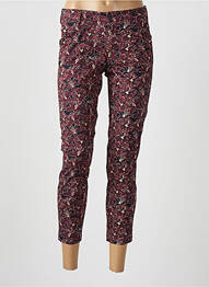 Pantacourt tissage popeline taille normale rouge FREEMAN T.PORTER femme