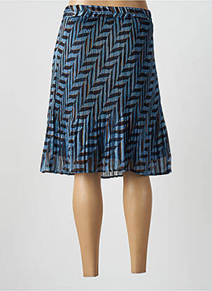 Jupe mi-longue coupe évasée bleu CREAM femme