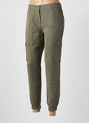 Pantalon cargo vert LCDN pour femme