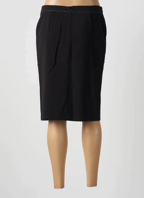 Jupe mi-longue taille à pinces noir ANDAMIO femme