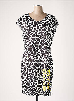 Robe mi-longue manches courtes manches courtes noir TUZZI femme
