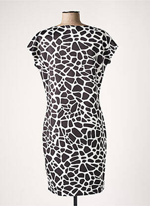 Robe mi-longue manches courtes manches courtes noir TUZZI femme