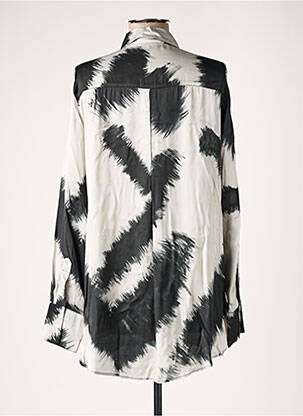 Chemisier imprimé fantaisie manches longues gris MARC AUREL femme