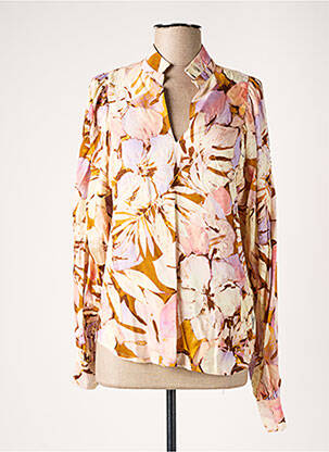 Blouse imprimé fleurs manches longues rose RIVER WOODS femme