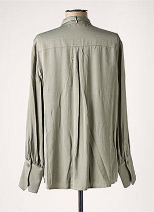 Chemisier coupe fluide manches longues vert MARC AUREL femme