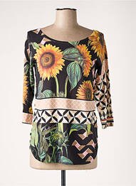 Pull col bateau manches 3/4 noir JEI'S BY LETIZIA DENARO femme