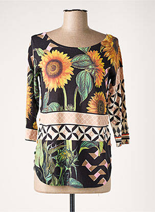 Pull col bateau manches 3/4 noir JEI'S BY LETIZIA DENARO femme
