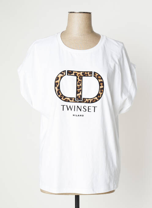 T-shirt blanc TWINSET pour femme