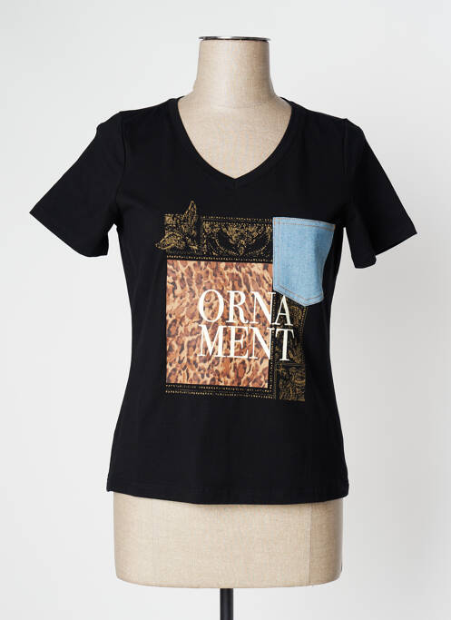 T-shirt noir TRAMONTANA pour femme