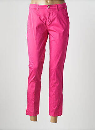 Pantalon 7/8 stretch taille normale rose LIU JO femme