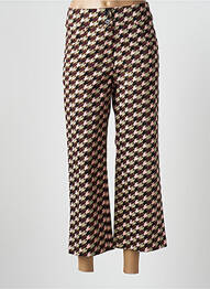 Pantalon 7/8 taille haute taille haute vert ZILCH femme
