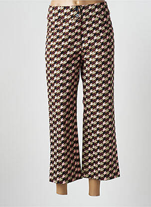 Pantalon 7/8 taille haute taille haute vert ZILCH femme