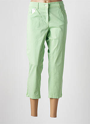 Pantacourt coupe droite taille normale vert ZERRES femme