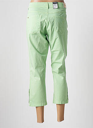 Pantacourt coupe droite taille normale vert ZERRES femme