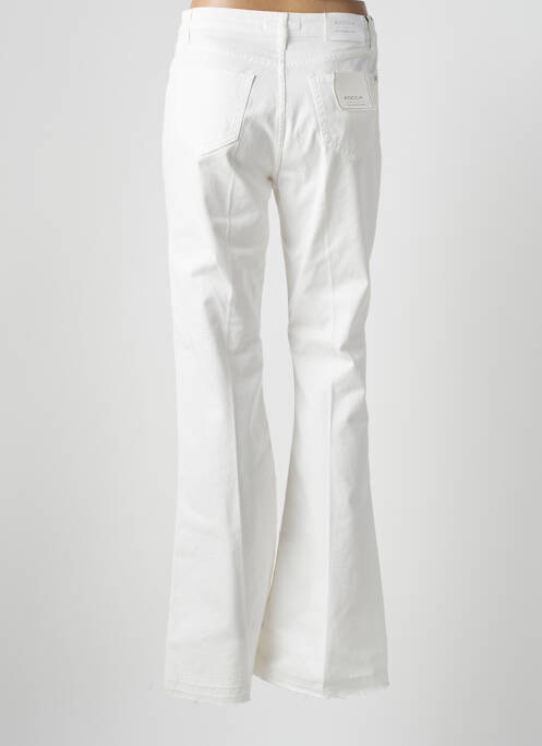 Pantalon flare stretch taille haute blanc KOCCA femme