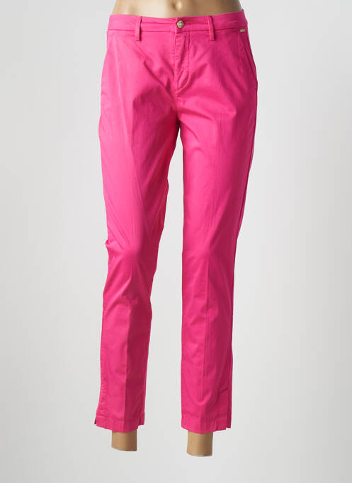 Pantalon 7/8 stretch taille normale rose LIU JO femme