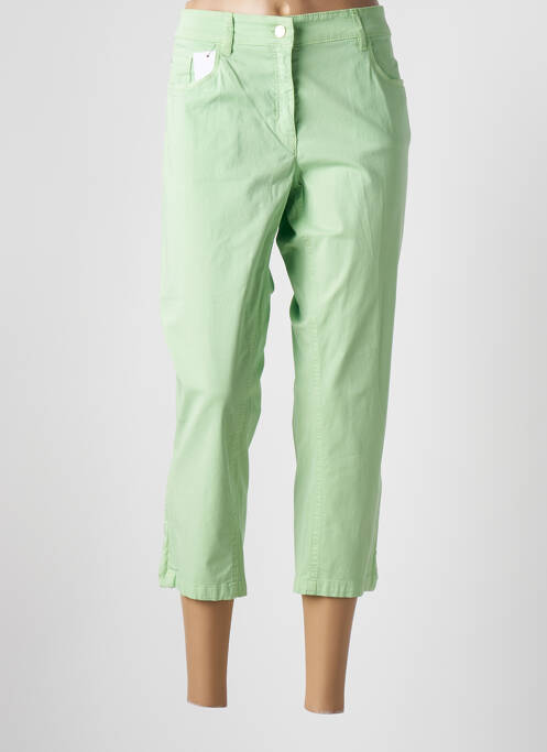 Pantacourt coupe droite taille normale vert ZERRES femme