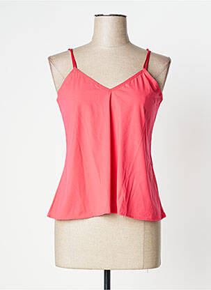 Top/caraco effet matière satinée rose LOUISA BRACQ femme