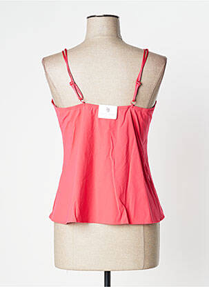 Top/caraco effet matière satinée rose LOUISA BRACQ femme