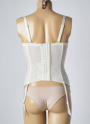 Guêpière/porte-jarretelle effet matière satinée beige EPRISE BY LISE CHARMEL femme