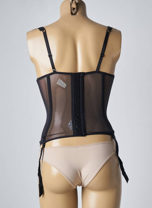 Guêpière/porte-jarretelle haut soutien-gorge moulé noir LISE CHARMEL femme