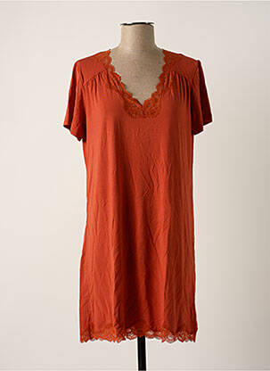 Chemise de nuit orange ANTIGEL pour femme