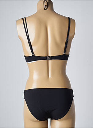 Maillot de bain 2 pièces fermeture clip haut soutien-gorge push-up noir LISE CHARMEL femme