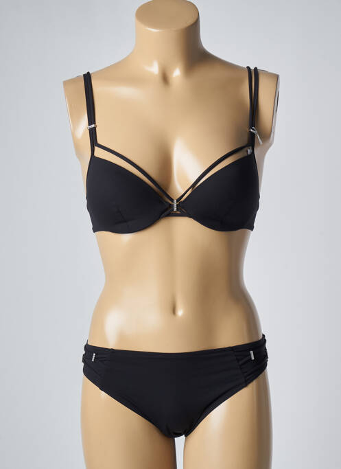 Maillot de bain 2 pièces avec armature haut soutien-gorge push-up noir LISE CHARMEL femme