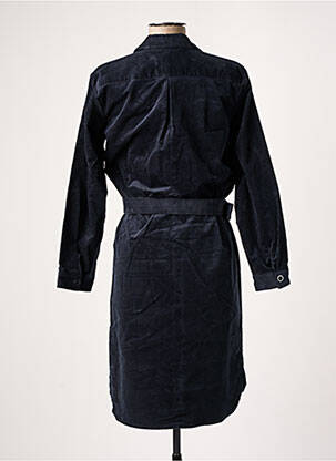 Robe mi-longue manches longues manches longues bleu LA PETITE FRANCAISE femme