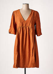 Robe mi-longue marron ANGE pour femme seconde vue