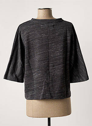 Top tissage jersey manches 3/4 gris PAN femme