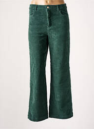 Pantalon flare stretch taille haute vert MUS & BOMBON femme