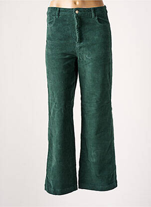 Pantalon flare stretch taille haute vert MUS & BOMBON femme