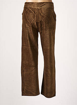 Pantalon droit stretch taille normale marron PAN femme