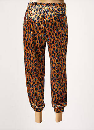 Pantalon 7/8 stretch taille normale marron SEE U SOON femme