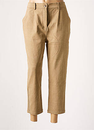 Pantalon 7/8 stretch taille normale beige THE KORNER femme