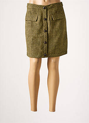 Jupe courte poches vert THE KORNER femme
