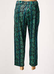 Pantalon 7/8 vert SEE U SOON pour femme seconde vue