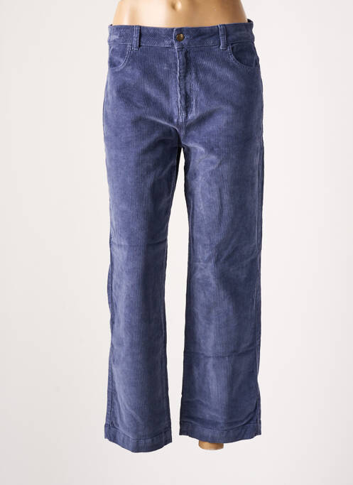 Pantalon 7/8 stretch taille normale bleu MUS & BOMBON femme