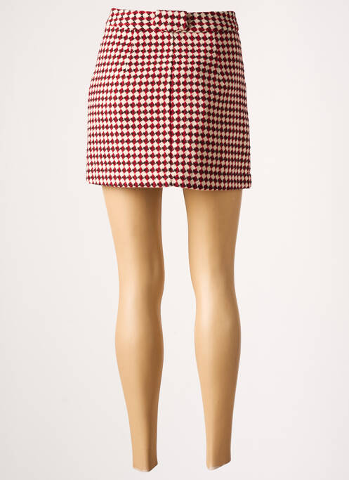 Jupe courte rouge THE KORNER pour femme