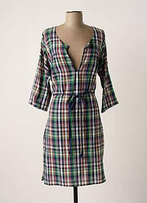 Robe mi-longue bleu BELLEROSE femme