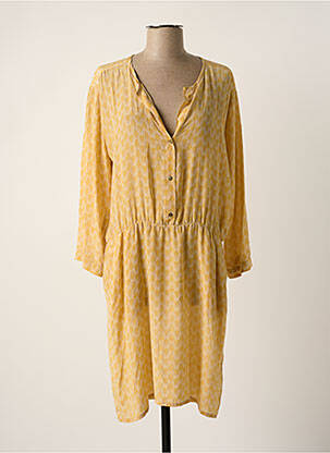 Robe mi-longue jaune DIEGA femme